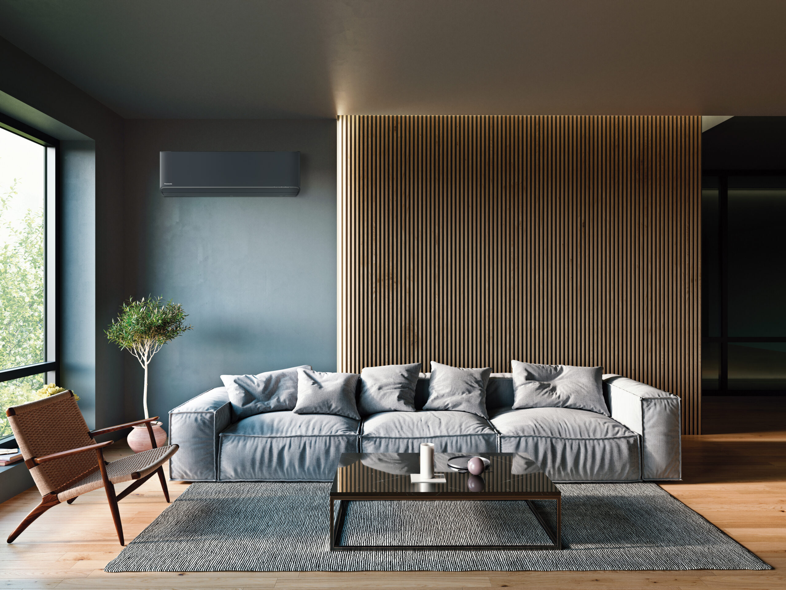 Modern,Italian,Interior,Design,Living,Room,With,Dark,Walls,And